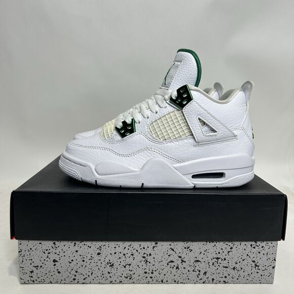 Nike Shoes Air Jordan 4 Retro GS “Metallic Green” 2024 - Picture 7 of 10